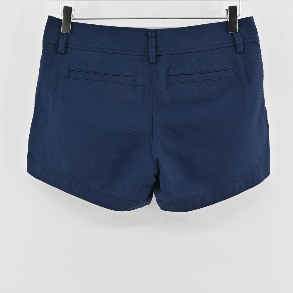 Lilly Pulitzer Callahan Shorts Womens Size 0 Navy Blue 5" Seersucker‎ Nautical - Picture 2 of 13
